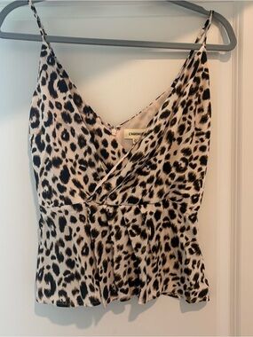 L'AGENCE Leopard-Print Silk Blouse